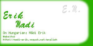 erik madi business card