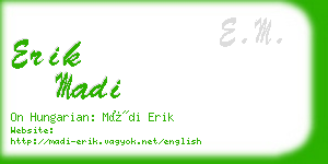 erik madi business card